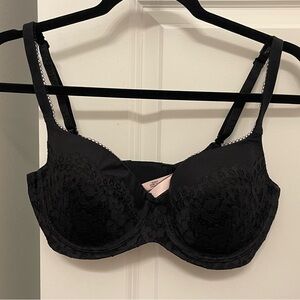 34DD Victoria Secret Original Lined Demi Bra Black Lace Style 11135829